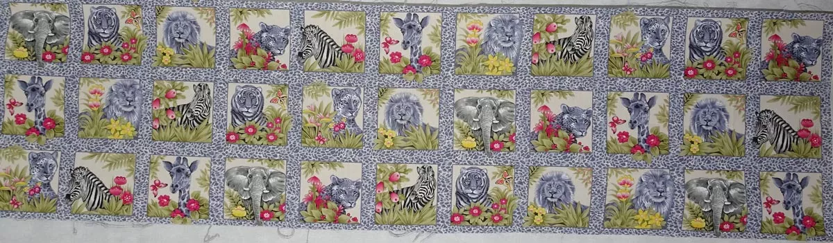 jungle-fun-panel-grey-on-cream Jungle Fun Panel – (Grey on Cream)