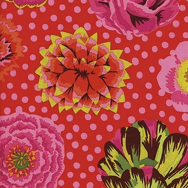 Kaffe Fassett - Big Blooms - Red