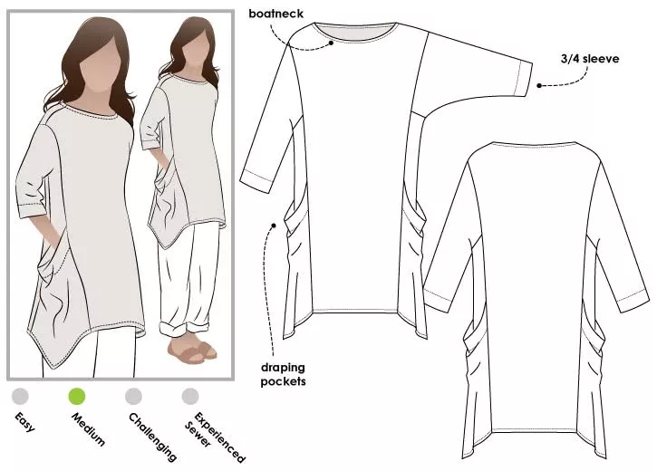 kaye-tunic-by-style-arc Kaye Tunic by Style Arc