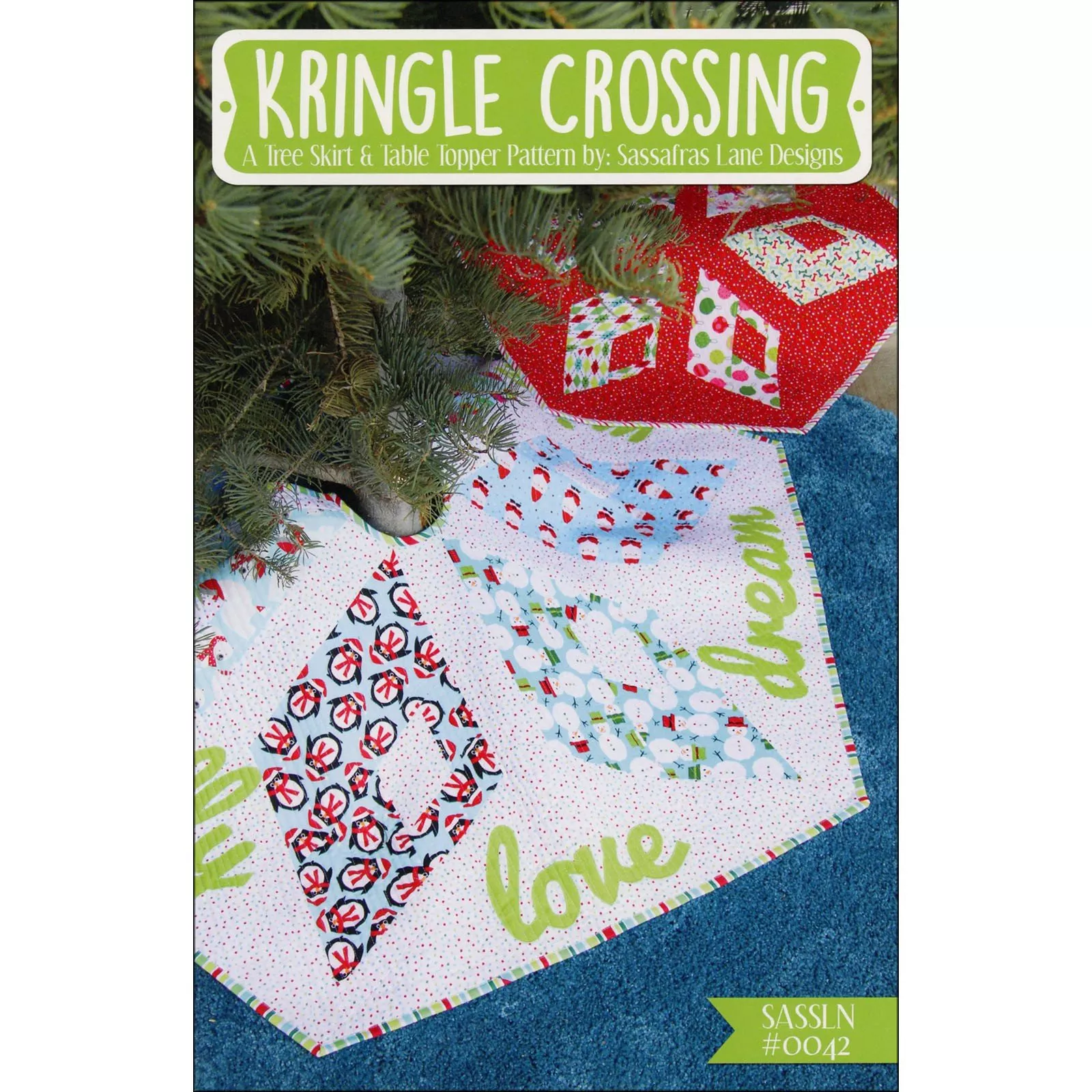 kringle-crossing-tree-skirtsassafras-lane-designs Kringle Crossing Tree SkirtSassafras Lane Designs