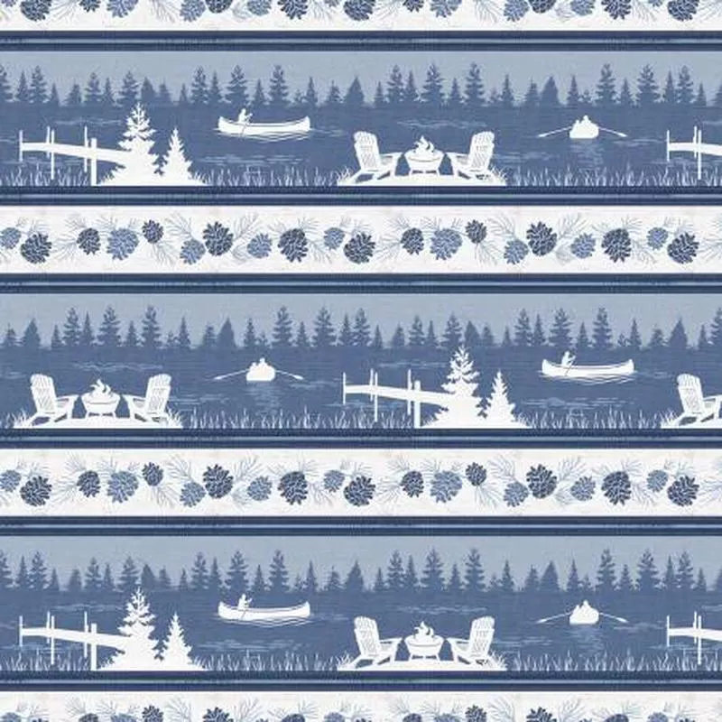 Lake Retreat Multi Repeating Stripe 59033-441
