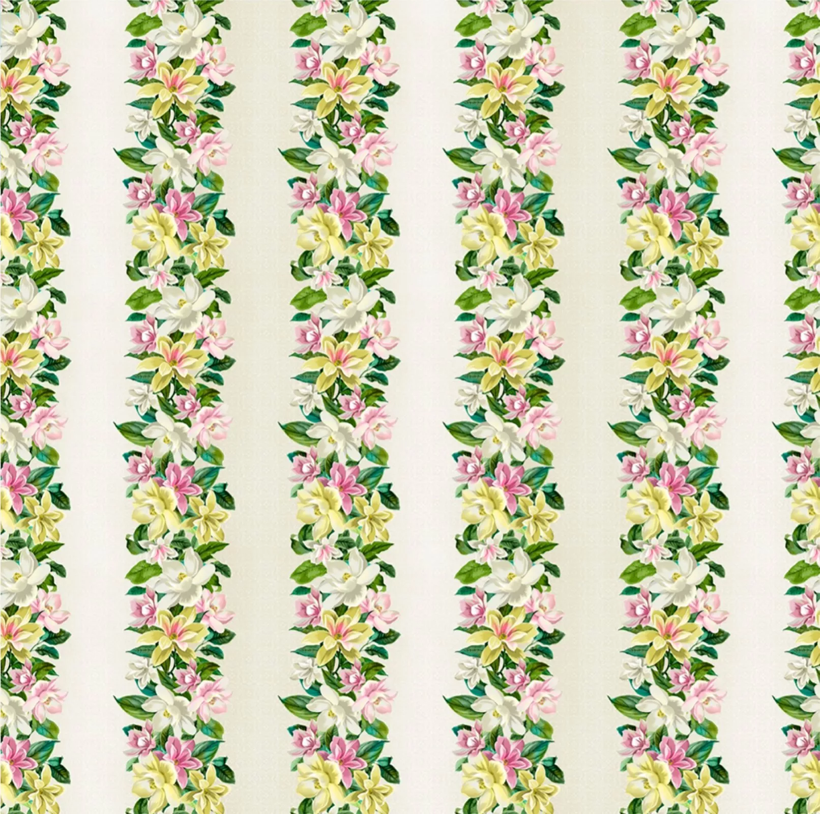 Lanai Cream Floral Border MASD10221-E