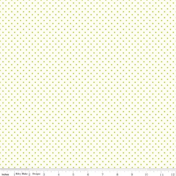 Le Creme Swiss Dot Lime