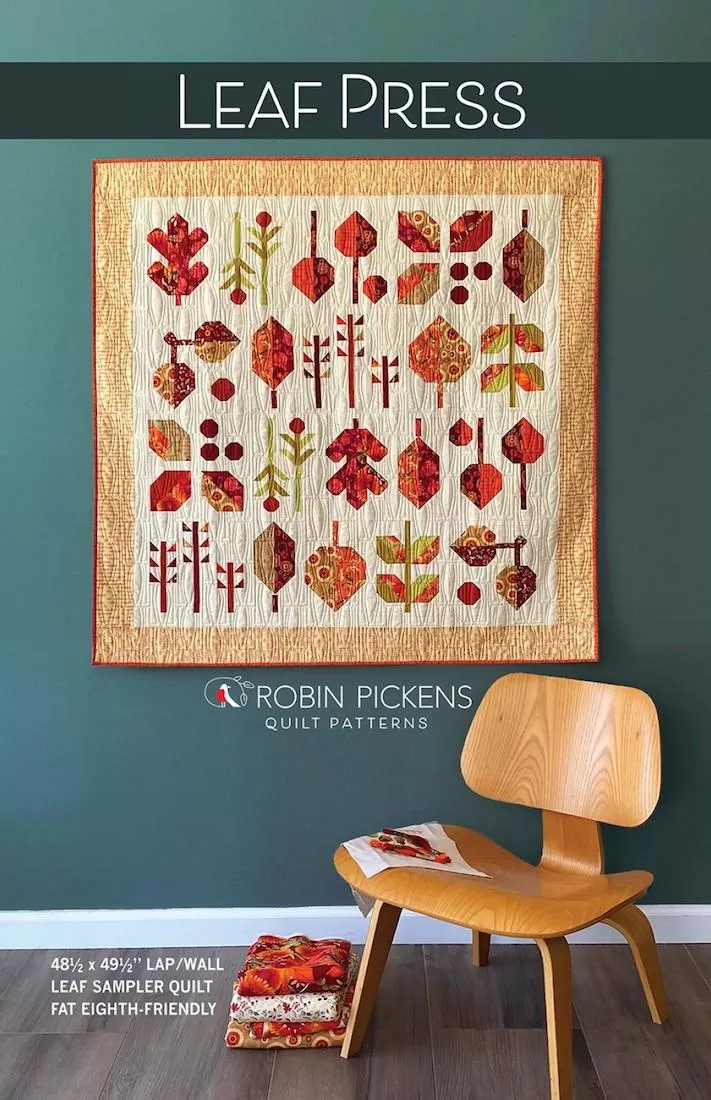 leaf-press-quilt-pattern-by-robin-pickens Leaf Press Quilt Pattern by Robin Pickens