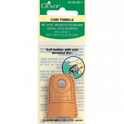Leather Coin Thimble Medium