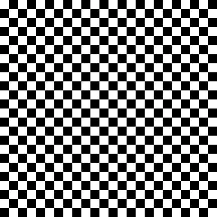 Let's Bake Black & White Check - E-LETSBAKE E-6759-90 Black