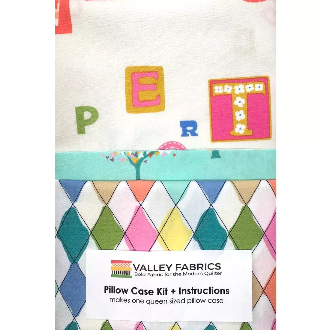 letters-pillowcase-kit-by-valley-fabrics Letters Pillowcase Kit by Valley Fabrics