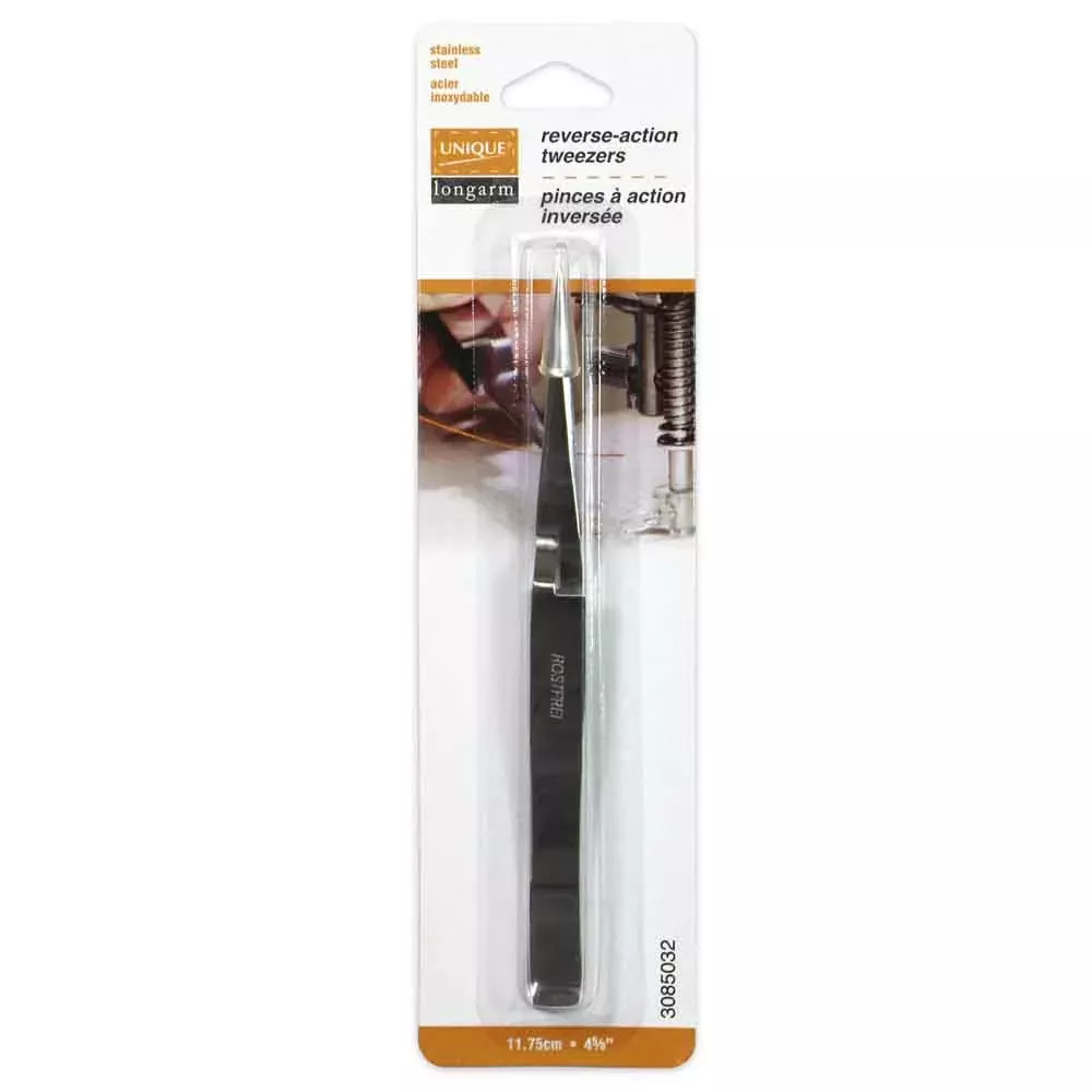 Longarm Reverse-Action Tweezers - UNIQUE