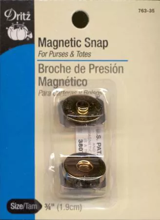 Magnetic Snap Gilt Finish 3/4in