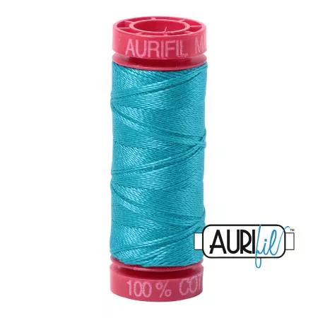 Mako Cotton Embroidery Thread 12wt 54ydsTurquoise