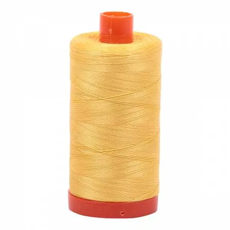 Mako Cotton Thread Solid 50wt 1422yds Pale Yellow