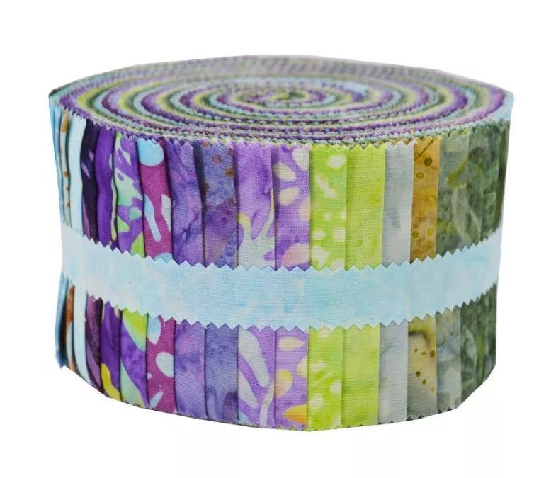 maywood-studio-java-batik-jelly-roll-fabric-stripstulip-st-masjab-tul Maywood Studio Java Batik Jelly Roll Fabric StripsTulip ST-MASJAB-TUL