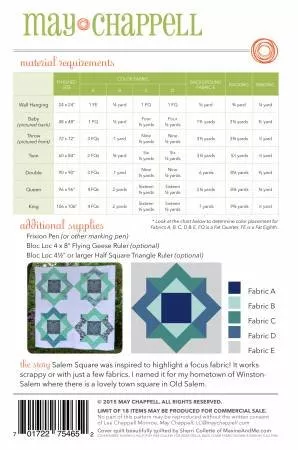 MC016 Salem Square Quilt