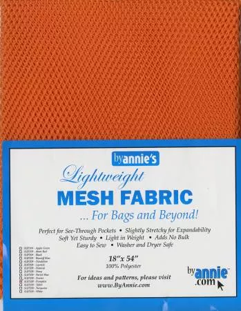 Mesh Lite Weight Fabric Pumpkin 18x54in