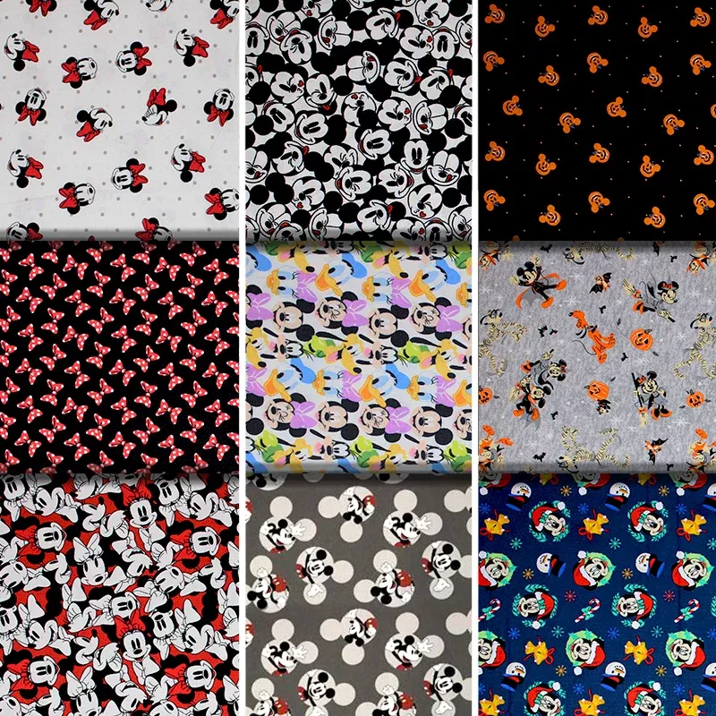 Mickey & Minnie Mouse Prints - 44-45" - 100% Cotton