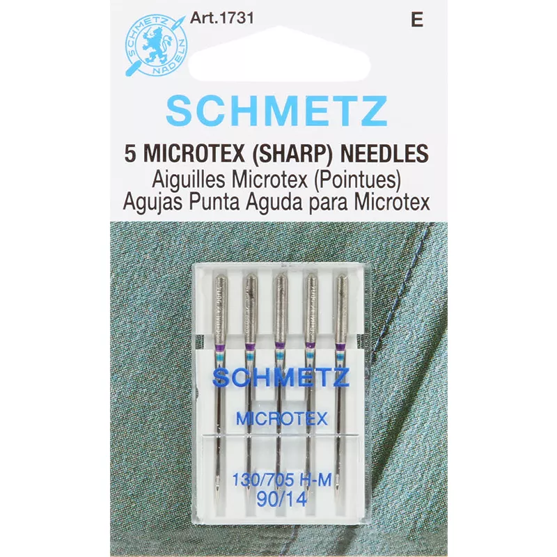 Microtex Machine Needle 14/90 - 1731 by Schmetz
