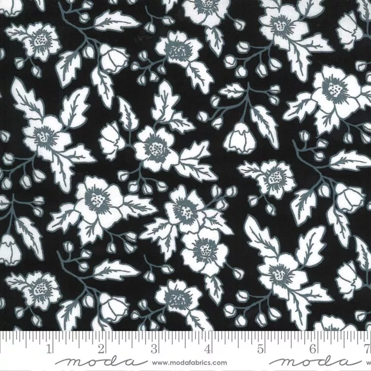 Midnight Magic 2 Flowers Black