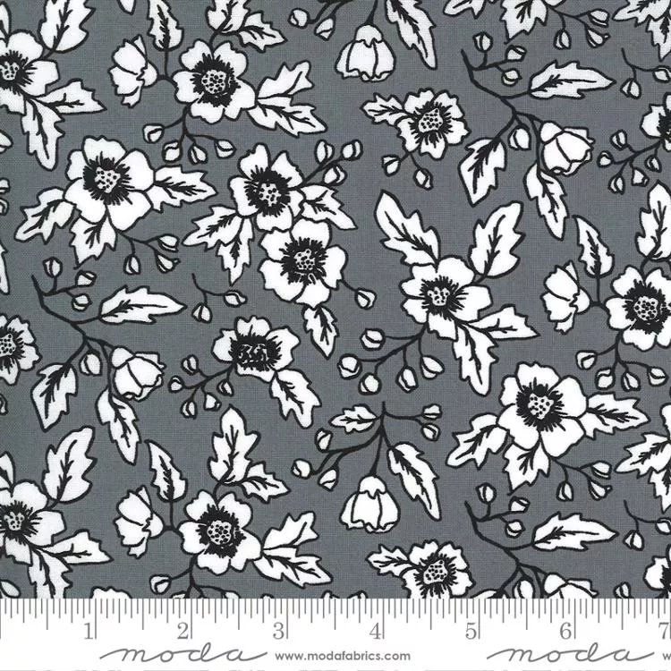 Midnight Magic 2 Flowers Gray