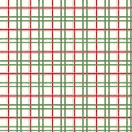 Mistletoe & Holly Plaid Cloud
