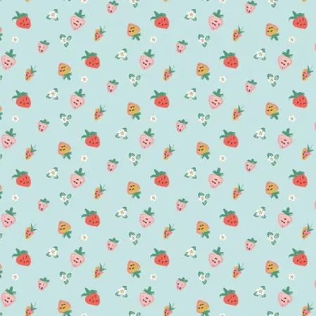 Misty Morning Strawberries Sky