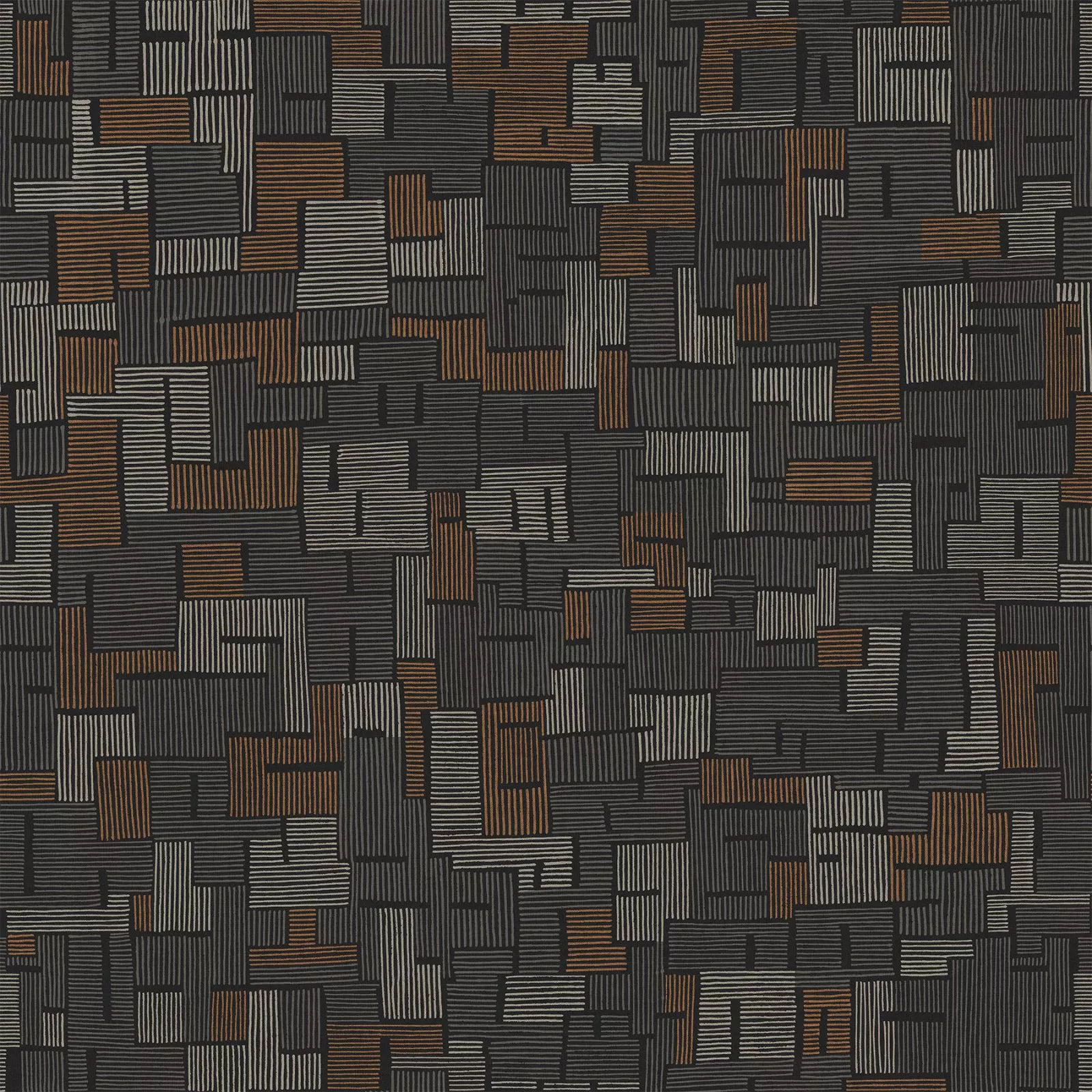 Modern Elements - Fractures Black Multi