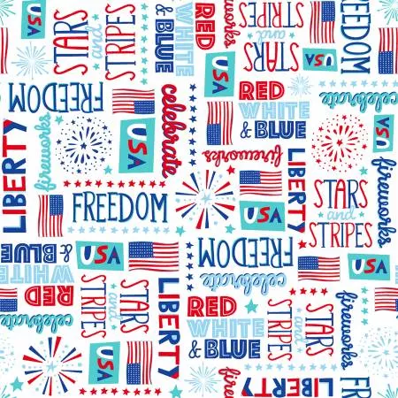 Multi Patriotic Words and Motifs