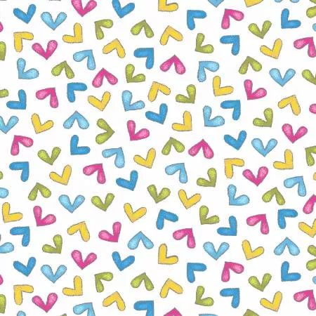 Multi Tossed Hearts
