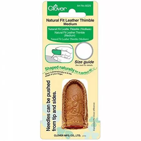 Natural Fit Leather Thimble, Medium