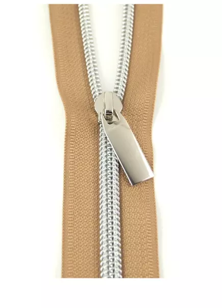 natural-silver-3-yd-zipper-with-9-pulls Natural/Silver 3 yd zipper with 9 pulls