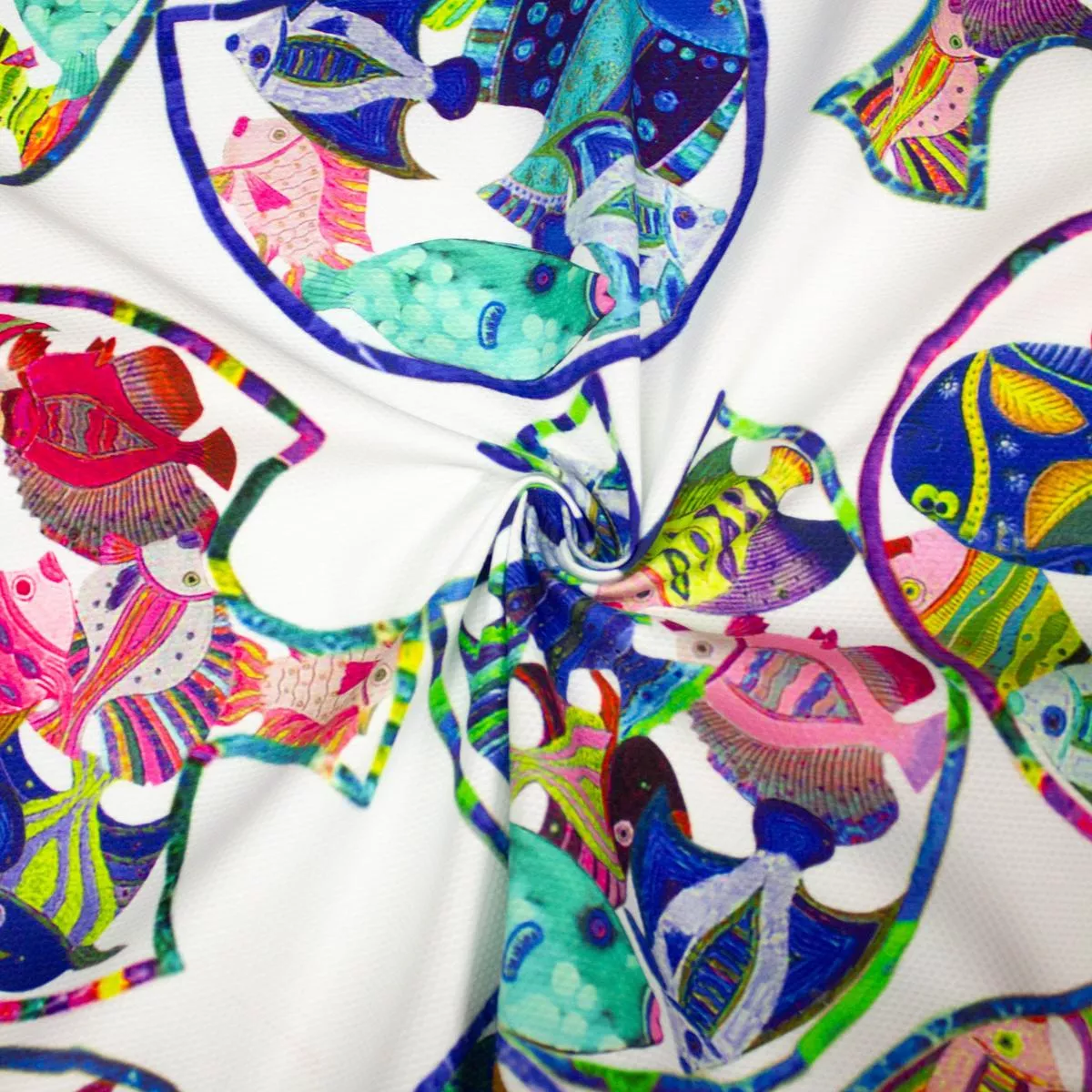 nemo-multicolour-fish-cotton-fabric Nemo Multicolour Fish Cotton Fabric