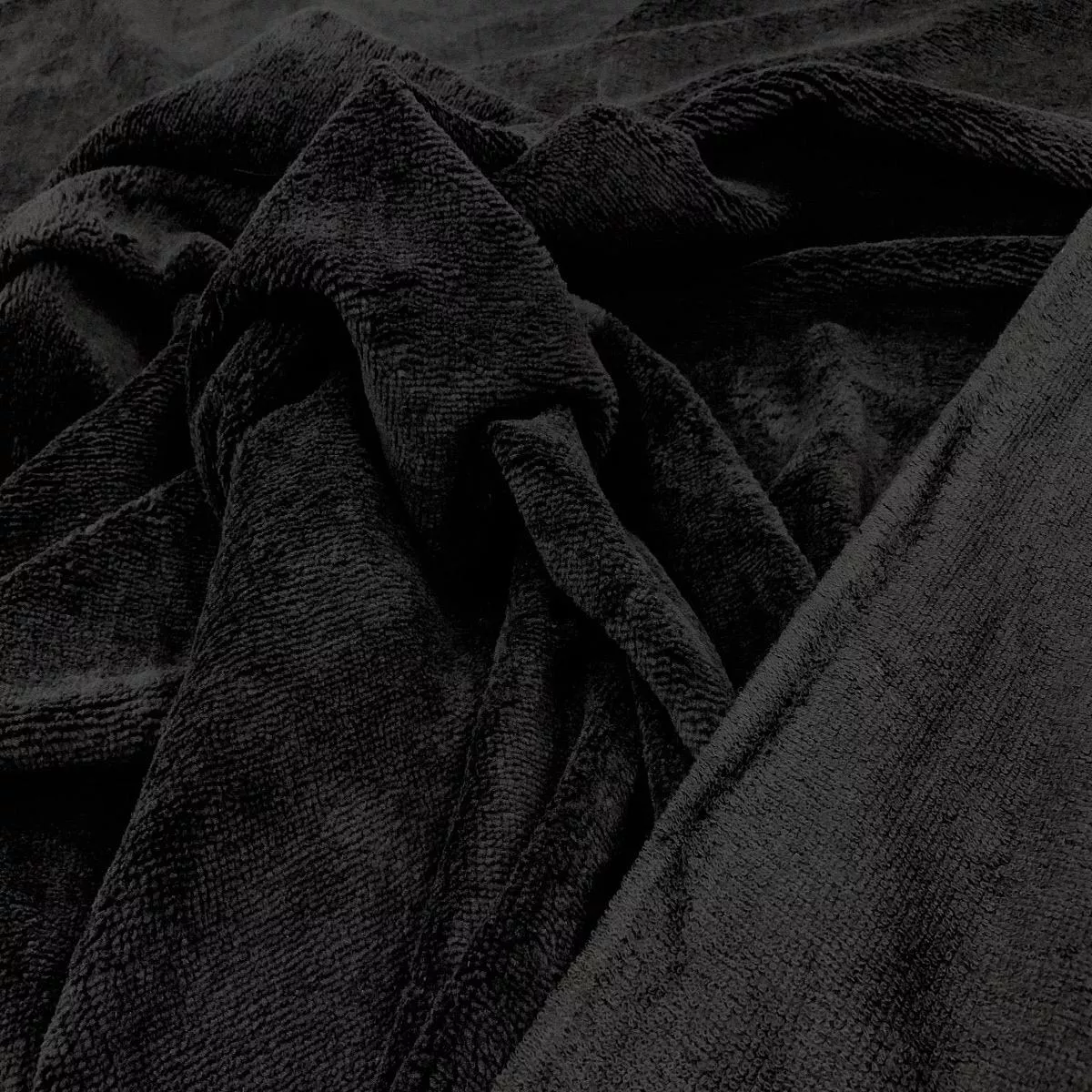 NEW Bamboo Towelling Black B305