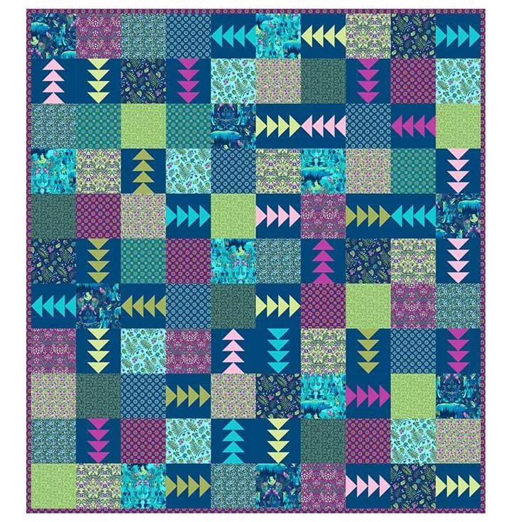 northern-relfection-quilt-pattern-wild-by-natural-born-quilter Northern Relfection QUILT PATTERN - WILD by Natural Born Quilter