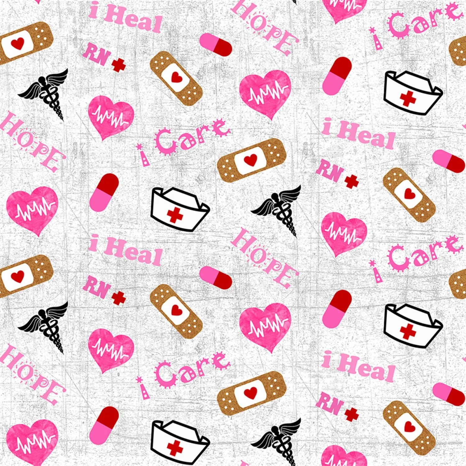 Nurse – Tossed Grey/Pink