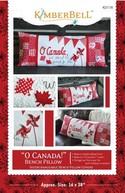 o-canada-bench-pillowkimberbell O Canada! Bench PillowKimberBell
