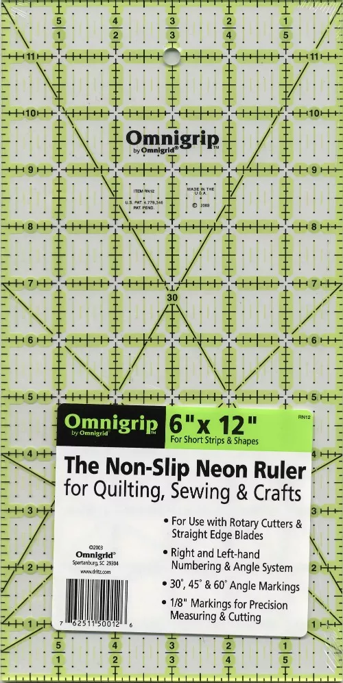 omnigrip-non-slip-ruler-6-x-12 Omnigrip Non-Slip Ruler 6" x 12"