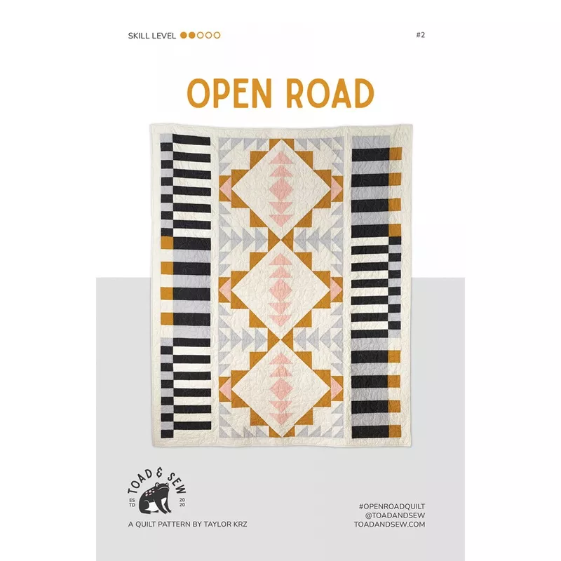 Open Road Quilt Pattern by Toad & Sew