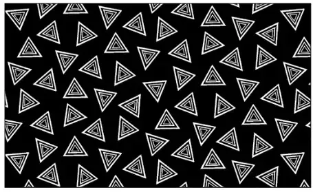 P&B Textiles – Salt & Pepper – Black with White Triangles
