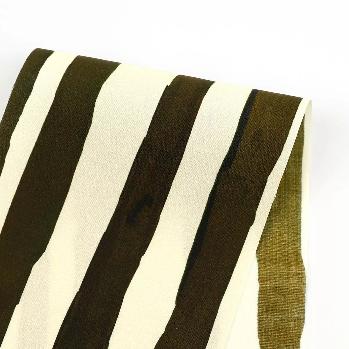painted-stripe-cotton-poplin-dark-olive Painted Stripe Cotton Poplin – Dark Olive