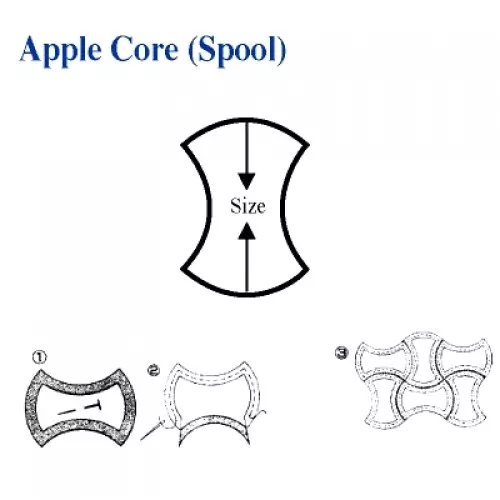 paper-piecing-apple-core-4 Paper Piecing Apple Core – 4″