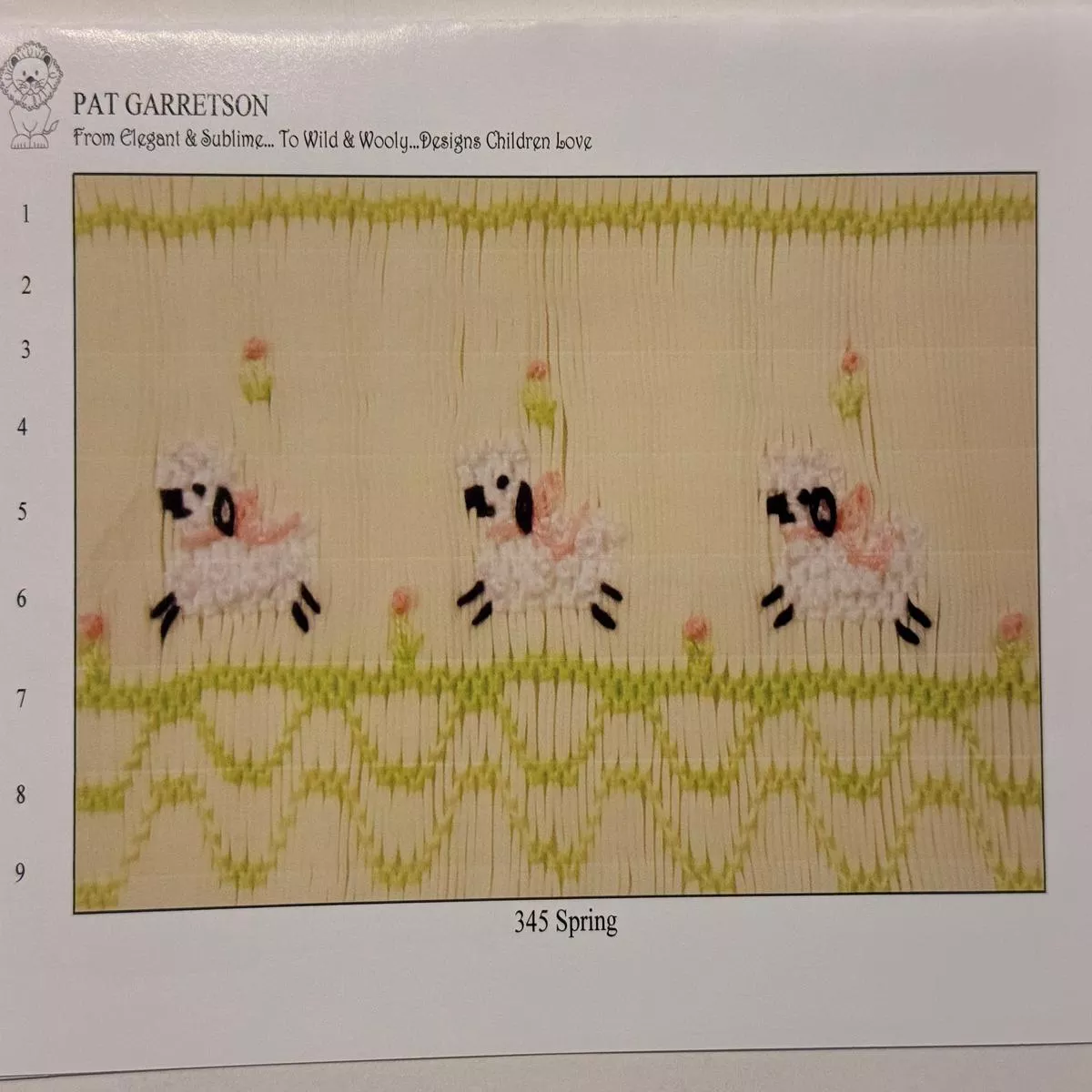 Pat Garretson Smocking Plates – #345 SPRING
