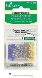 Patchwork Pins Glass Head