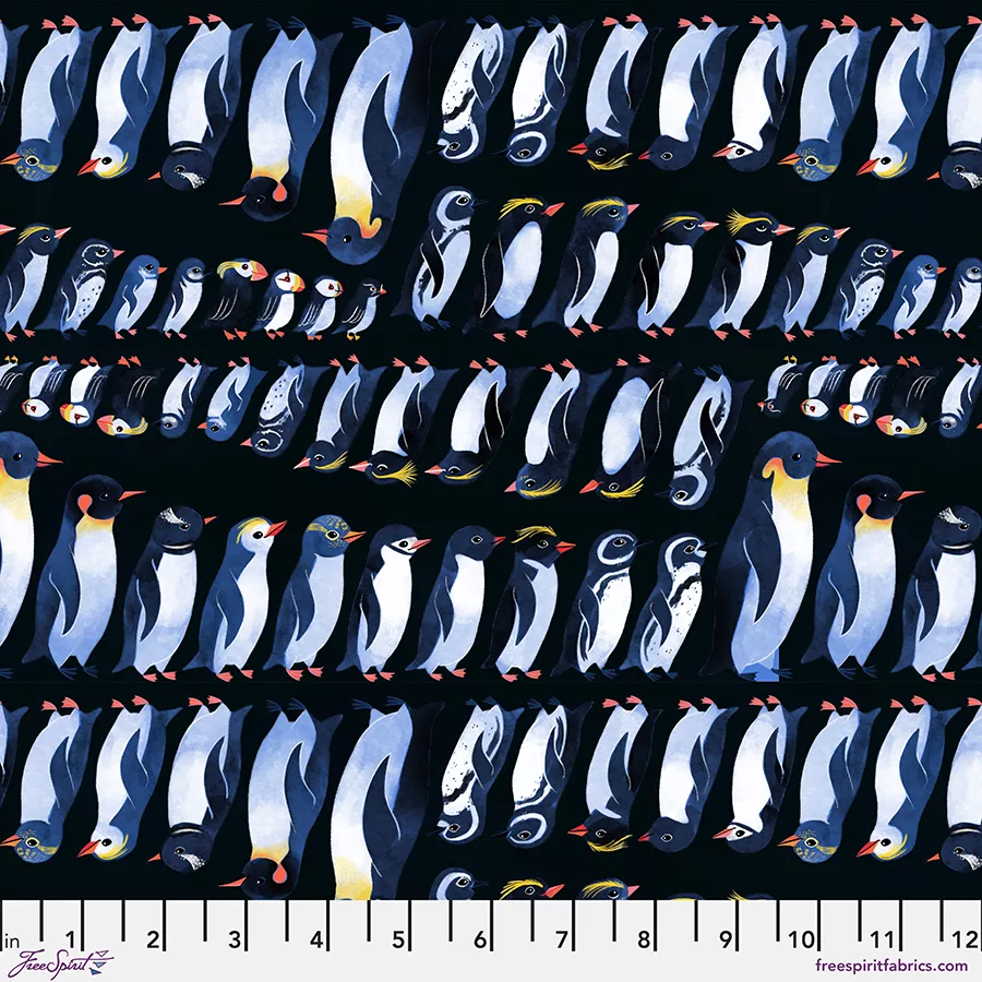 Penguins and Puffins - Black || Polar Seas