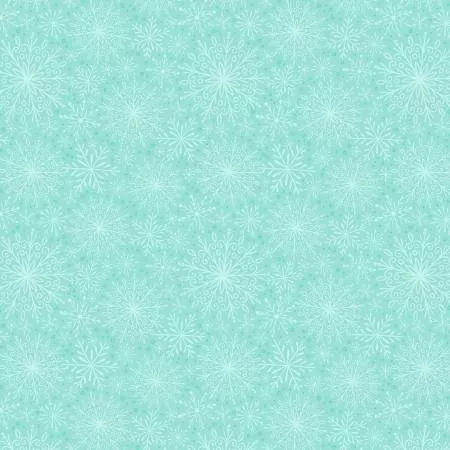 Peppermint Parlor Teal Snowflakes