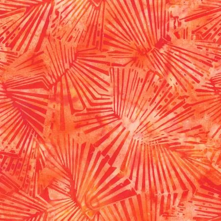 Phoenix Palm, Peach, Batik 2355Q-X