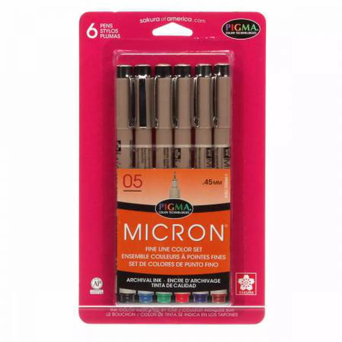 pigma-micron-pen-set-size-05-6-colors Pigma Micron Pen Set Size 05 6 Colors