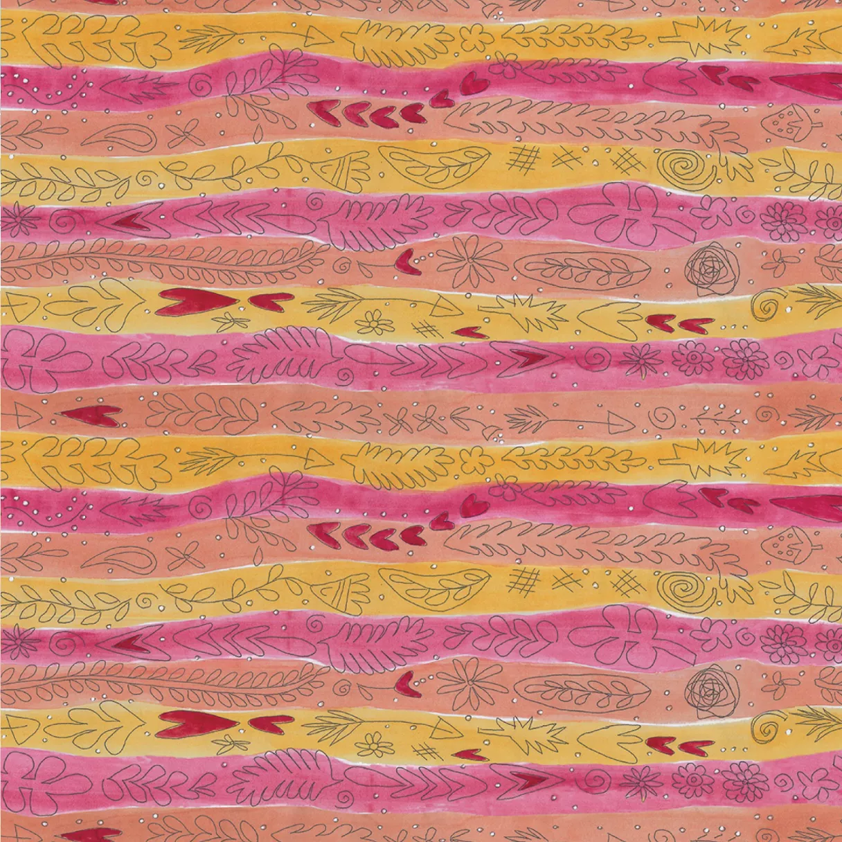 Pink Garden Stripe