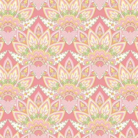 Pink Paisley Fan