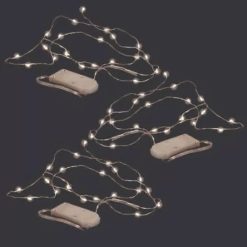 pixie-lights-20-led-white-wire-3-pk Pixie Lights 20 LED White Wire 3 pk