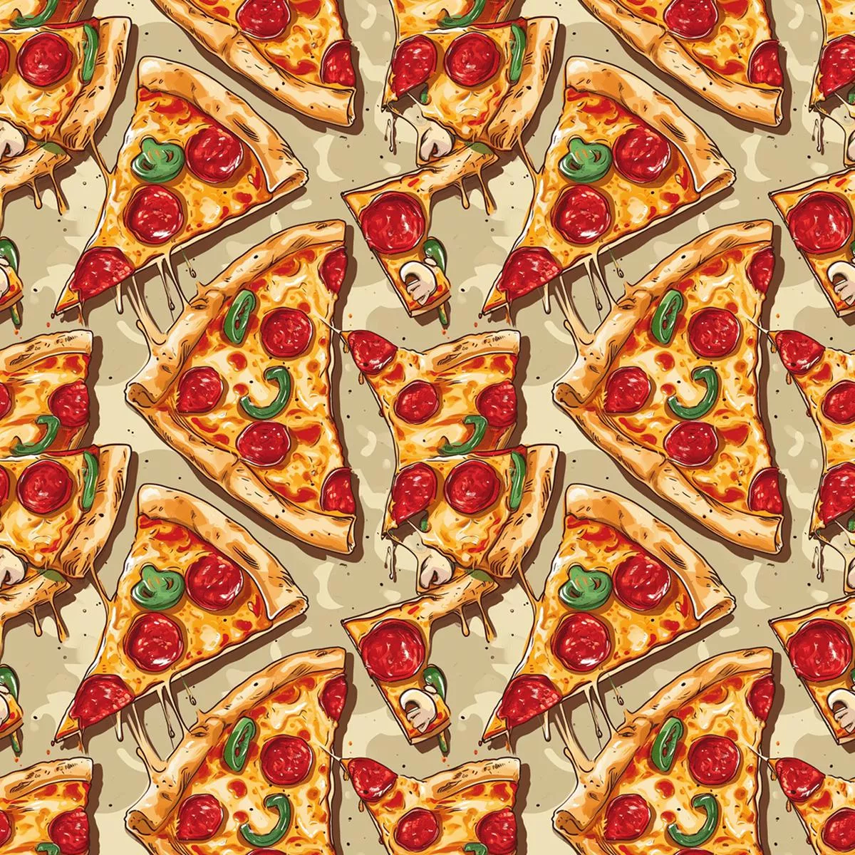 pizza-melt-pattern-6-fabric Pizza Melt Pattern #6 Fabric