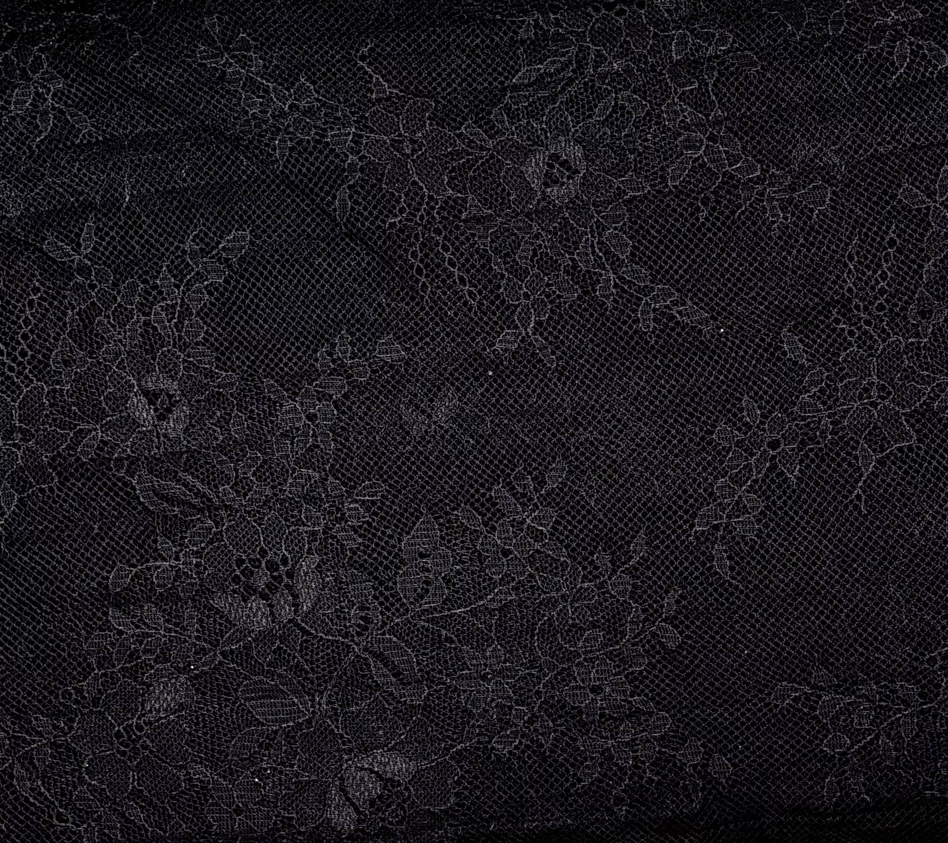 pleated-floral-lace-black-lace Pleated Floral Lace Black | Lace